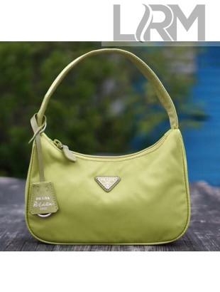 Prada Re-Edition 2000 Nylon Mini-bag 1NE515 Fluorescent Green 2020