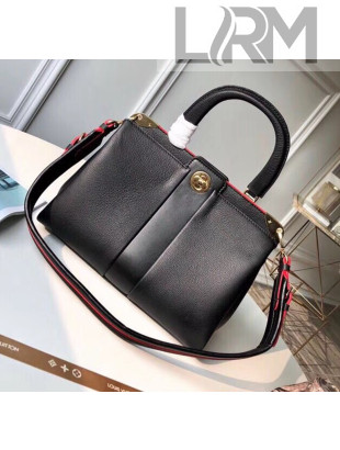 Louis Vuitton Astrid Monogram Flower Lock Top Handle Bag Black M54376