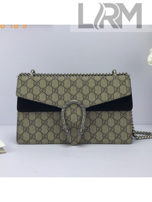 Gucci Dionysus Small GG Canvas Shoulder Bag 400249 Black 2021