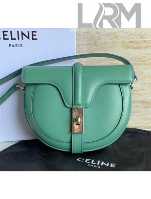 Celine Small Besace 16 Bag in Natural Calfskin Green 2020