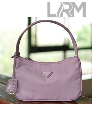 Prada Re-Edition 2000 Nylon Mini-bag 1NE515 Lavender 2020