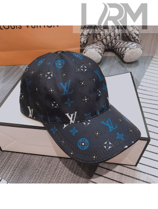 Louis Vuitton Monogram Canvas Baseball Hat Blue 08 2020