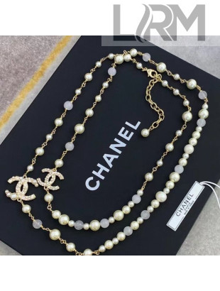 Chanel Pearl Long Necklace AB5724 2021