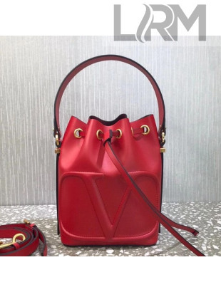 Valentino VLogo Bucket Bag 2600 Red 2021
