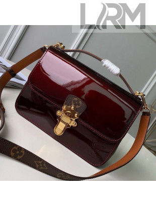 Louis Vuitton Cherrywood BB in Monogarm Canvas and Burgundy Patent Leather M51953 2019