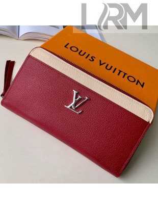 Louis Vuitton Zippy Lockme Long Wallet M63816 Red
