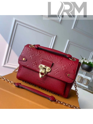 Louis Vuitton Monogram Empreinte Leather Vavin BB Shoulder Bag Red M44867 