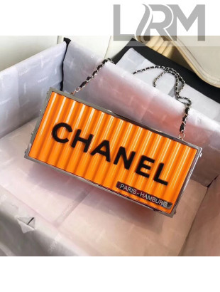 Chanel Evening in Hamburg Minaudiere Bag A94670 Orange 2018