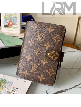Louis Vuitton Small Ring Agenda Notebook Cover in Monogram Canvas 2021 14