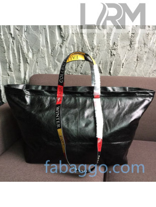 Balenciaga Large Logo Handle Shopping Tote Bag Black/Multicolor 2020