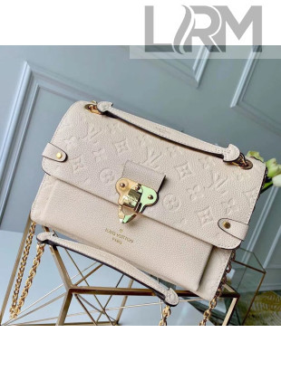 Louis Vuitton Monogram Empreinte Leather Vavin PM Bag M44523 White
