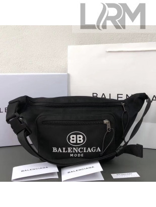 Balenciaga Cotton Canvas Explorer Belt Bag Black/White 2018