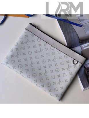 Louis Vuitton Discovery Pochette Monogram Canvas Pouch M62291 White 2019