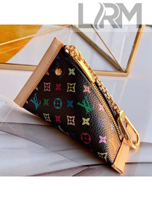 Louis Vuitton Colored Monogram Key Holder and Coin Purse M58028 Black