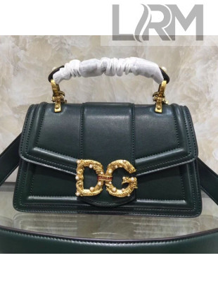 Dolce&Gabbana Small DG Amore Top Handle Bag Dark Green 2019