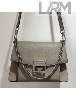 Givenchy Medium GV3 Bag in Grained and Smooth Leather Grey 2018
