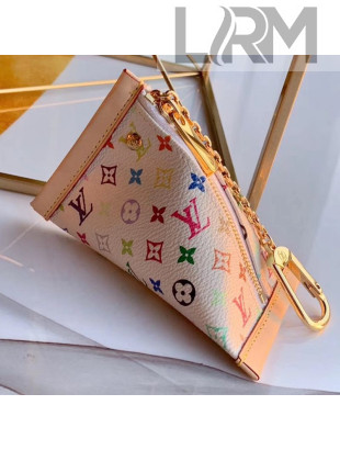 Louis Vuitton Colored Monogram Key Holder and Coin Purse M58029 White 
