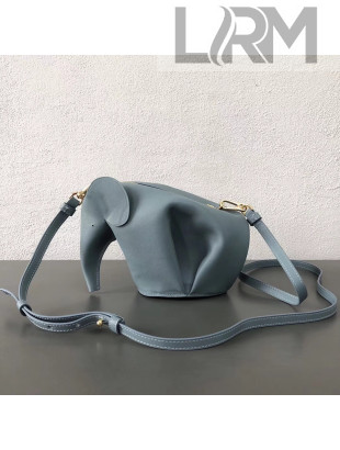 Loewe Calfskin Elephant Mini Bag All Blue 2018