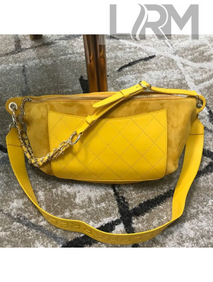 Chanel x Pharrell Suede Waist Bag/Belt Bag Yellow 2019