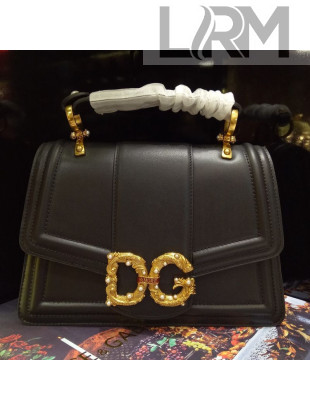 Dolce&Gabbana Large DG Amore Top Handle Bag Black 2019