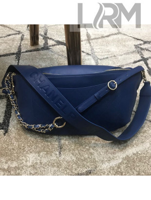 Chanel x Pharrell Calfskin Leather Waist Bag/Belt Bag Blue 2019