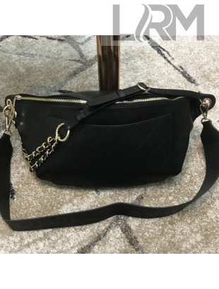 Chanel x Pharrell Calfskin Leather Waist Bag/Belt Bag Black 2019