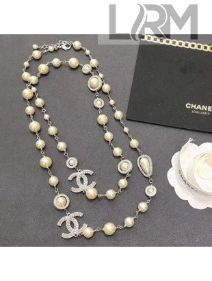 Chanel Pearl Long Necklace AB2251 2019