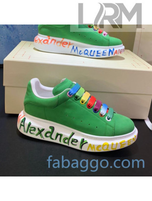 Alexander McQueen Velvet Graffiti Sneakers 05 2020 (For Women and Men)