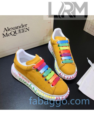 Alexander McQueen Velvet Graffiti Sneakers 06 2020 (For Women and Men)