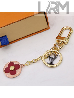 Louis Vuitton Flash Flower Bag Charm and Key Holder Gold/Silver/Red 2021 04