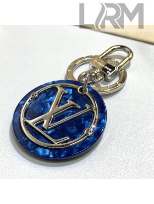 Louis Vuitton LV Token Round Bag Charm and Key Holder Blue 2021