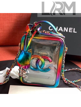 Chanel Iridescent PVC Vanity Case AS0988 Multicolor 2019
