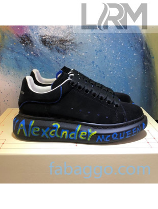 Alexander McQueen Velvet Graffiti Sneakers 11 2020 (For Women and Men)