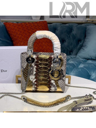 Dior Mini Lady Dior Bag in Python Leather 2021