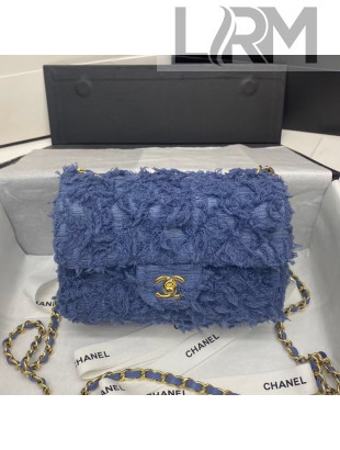 Chanel Tweed Mini Flap Bag A69900 Blue 2020