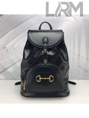 Gucci Horsebit 1955 Leather Backpack ‎620849 Black 2020