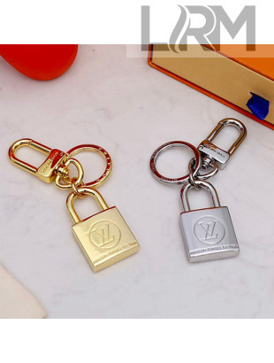 Louis Vuitton LV Nanogram Bag Charm and Key Holder Gold/Silver 2021 07