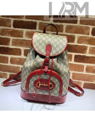 Gucci Horsebit 1955 GG Canvas Backpack ‎620849 Red 2020