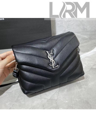 Saint Laurent LOULOU TOY Bag IN MATELASSÉ "Y" Leather 467072 Black/Silver 2020