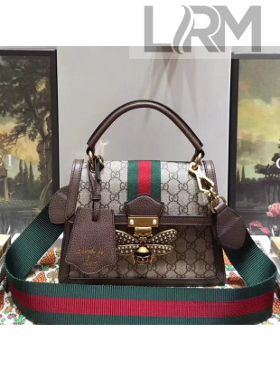 Gucci Queen Margaret GG Small Top Handle Bag 476541 Brown 2018 Top