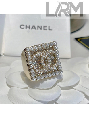 Chanel Pearl Crystal Ring 2021 110861