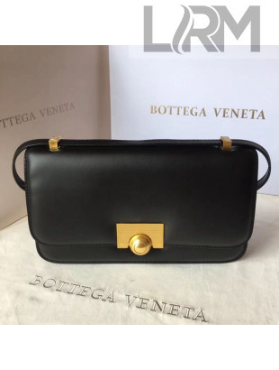 Bottega Veneta Medium Smooth Calfskin BV Classic Ronde Shoulder Bag Black 2019