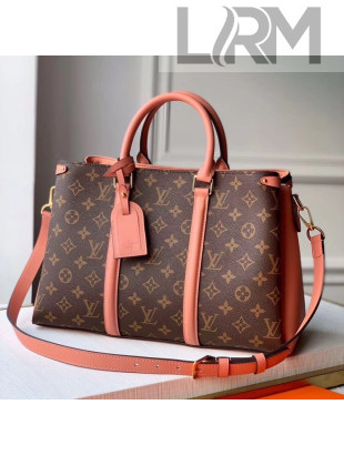 Louis Vuitton Monogram Canvas Soufflot MM Open Top Handle Bag M44816 Pink 2019