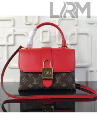 Louis Vuitton Monogram Canvas & Leather One Handle Bag Red 2018
