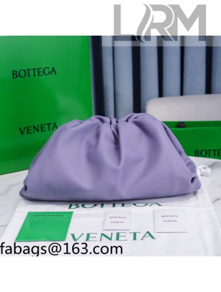 Bottega Veneta Large Pouch Soft Voluminous Clutch Bag Lavender Purple 2021 576227L