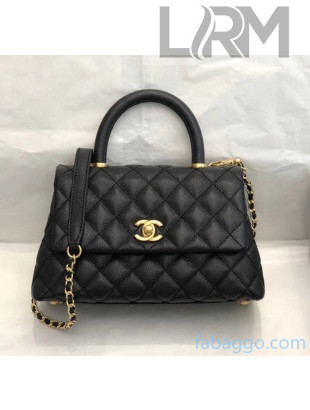 Chanel Small Flap Bag with Top Handle in Grained Calfskin A92990 2020(Top Quality)