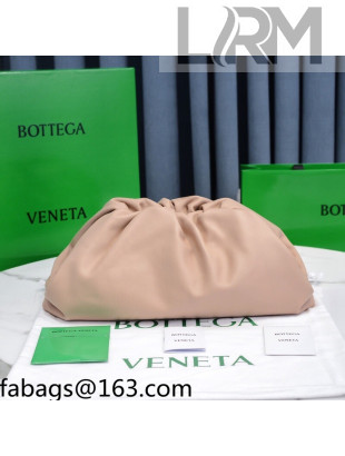 Bottega Veneta Large Pouch Soft Voluminous Clutch Bag Nude Pink 2021 576227L