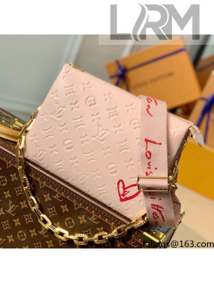 Louis Vuitton Coussin PM Shoulder Bag in Monogram Leather M58739 Pink Fall in Love 2021 