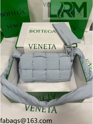 Bottega Veneta Padded Tech Cassette Crossbody Bag 628951 Light Grey 2021 