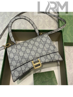 Balenciaga x Gucci Hourglass GG Canvas Small Top Handle Bag 2021